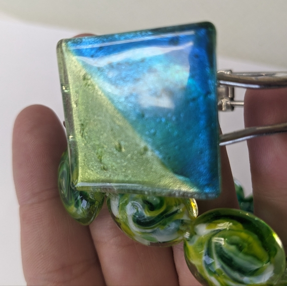 2 VTG GLASS BEAD BRACELETS - Picture 5 of 12